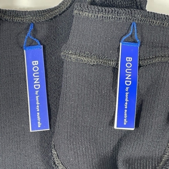 Bond-Eye the Sydney Bikini Top & the Savannah Bikini Bottom Black O/S - Picture 9 of 10